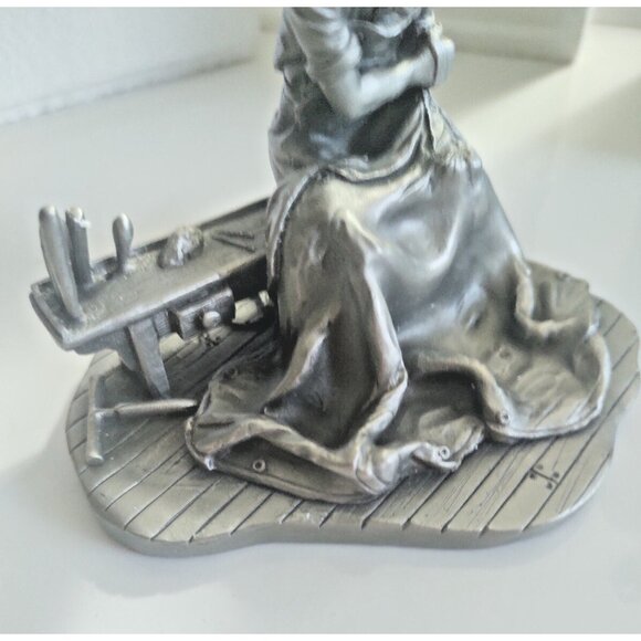 Franklin Mint People of Canada Series "Sailmaker" pewter Figurine Original Box - Picture 11 of 15